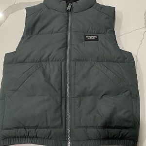 Abercrombie & Fitch Dark Green Quilted Vest
